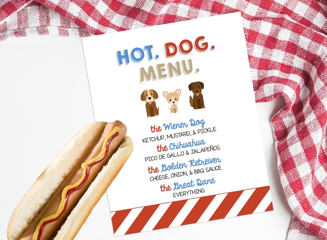 Printable Hot Dog Bar Signs ubicaciondepersonas.cdmx.gob.mx