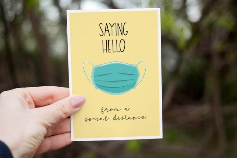 Free Social Distancing Greeting Cards