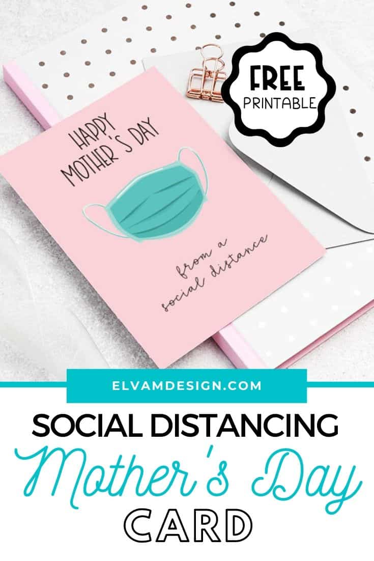 social distancing mother's day card