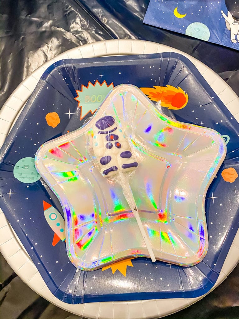 Space Birthday place setting