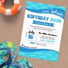 Pool Party Birthday Invitation