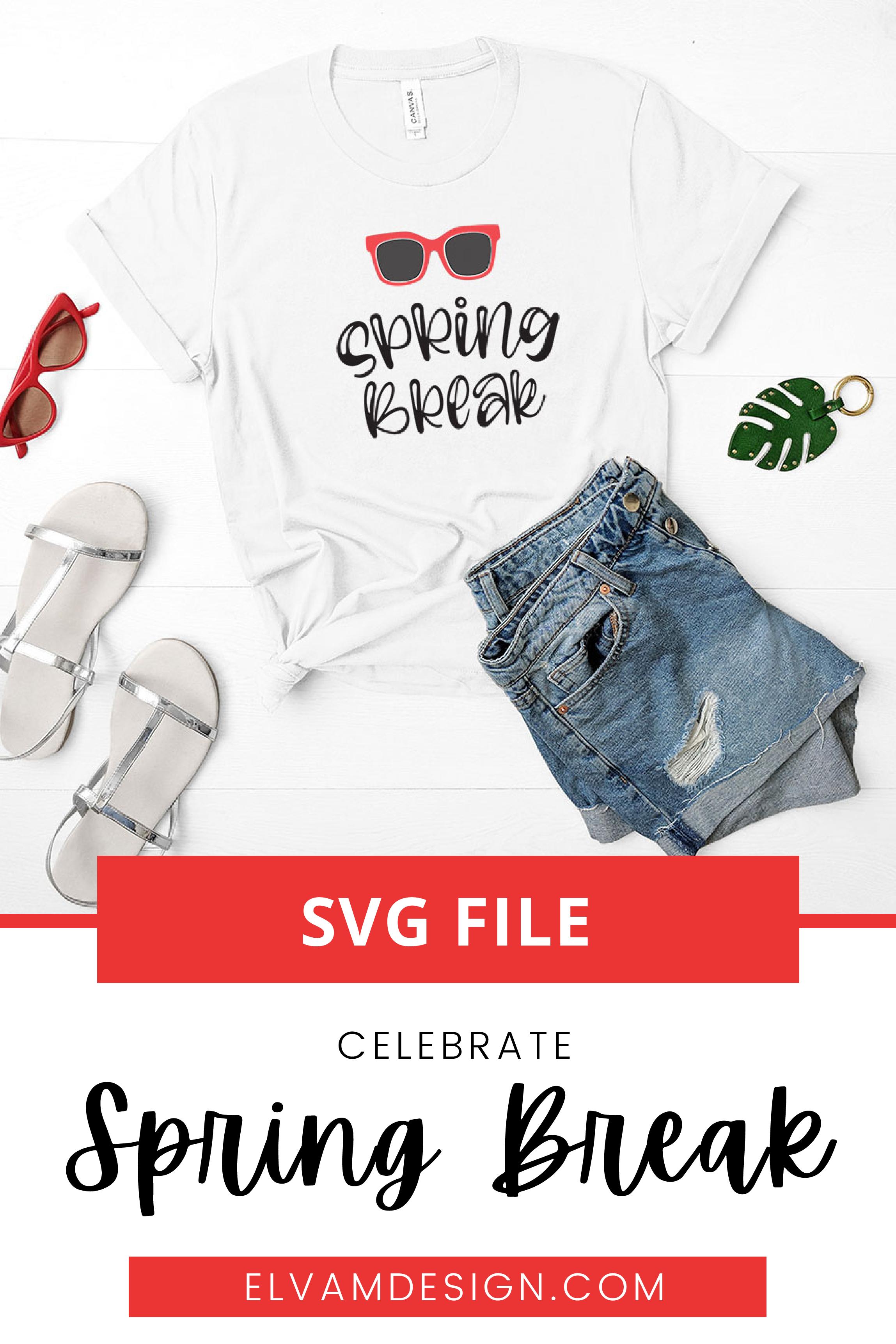 Spring Break SVG File - Elva M Design Studio