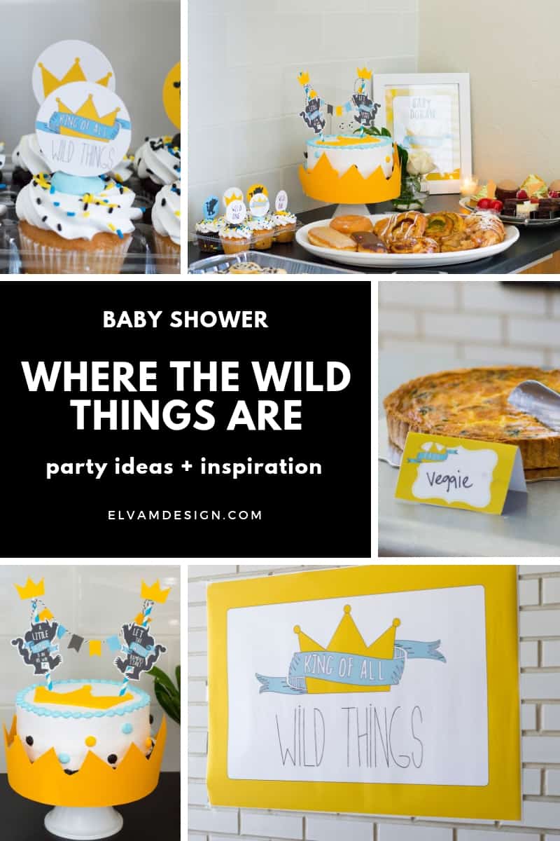 Where the Wild Things Are Baby Shower Ideas from elvamdesign.com